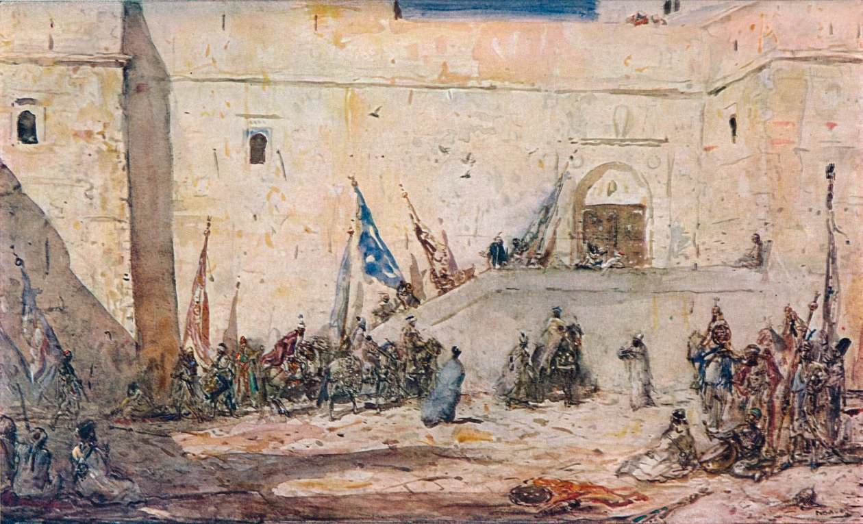 „Dzień festiwalu”, ok. 1910 r. autorstwa Marius Bauer