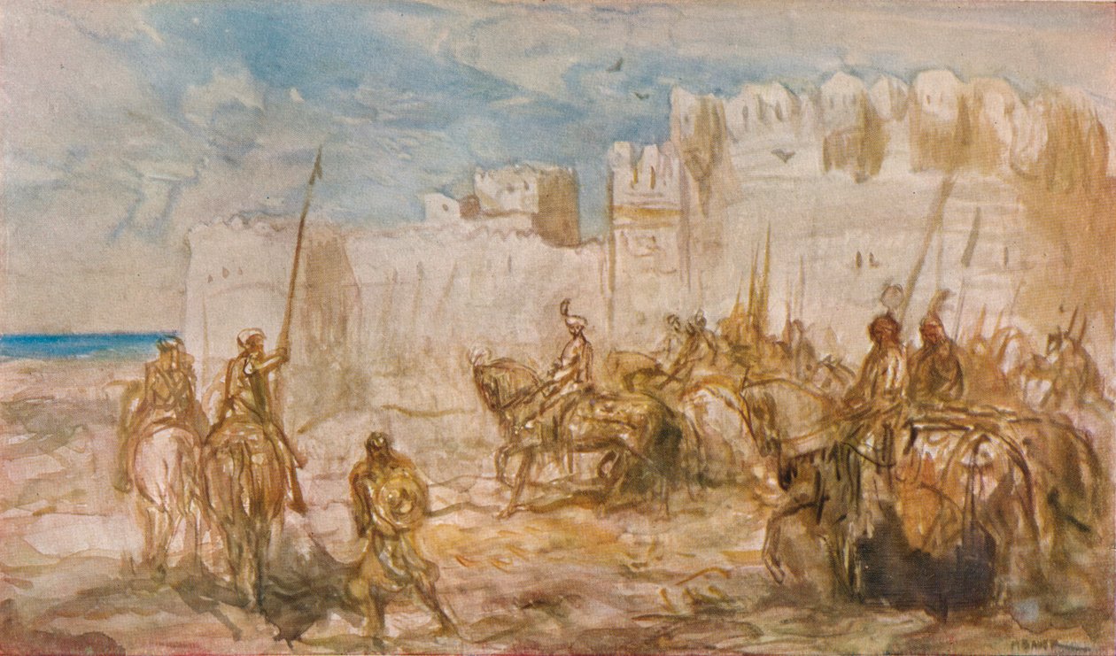 „Kawaleria”, c1910 autorstwa Marius Bauer