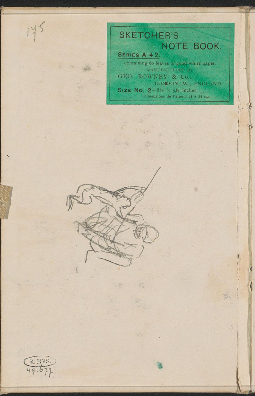 Gehockter Mann mit einem Affen autorstwa Marius Bauer