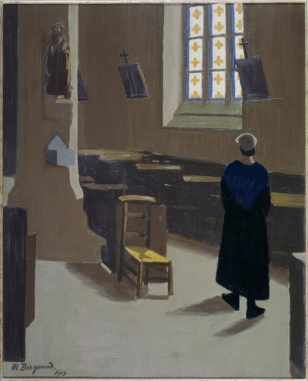 Kobieta w kościele autorstwa Marius Borgeaud