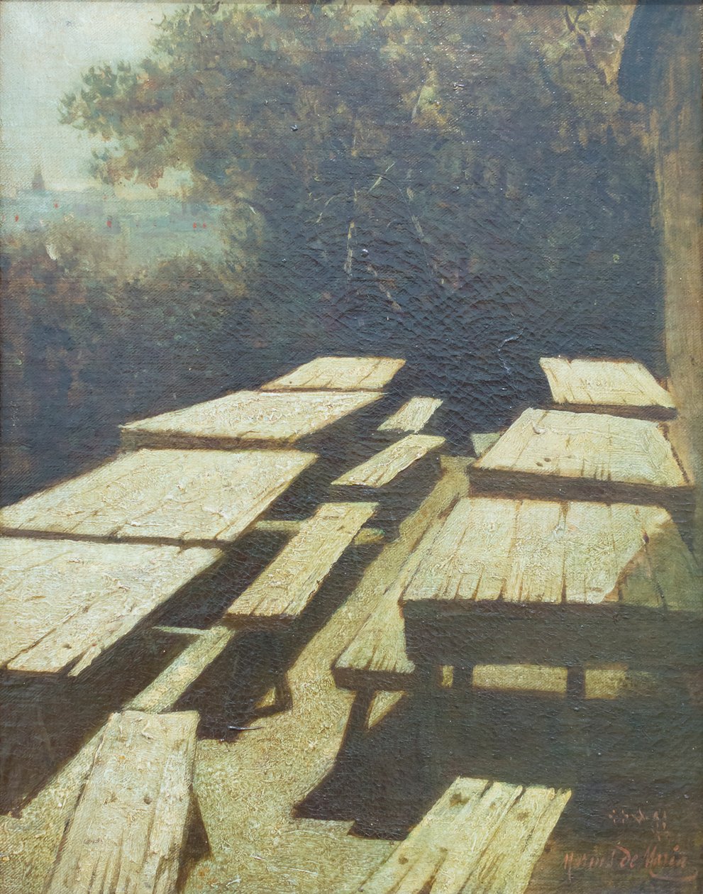 Księżyc na stołach tawerny autorstwa Marius Pictor (1852 1924)