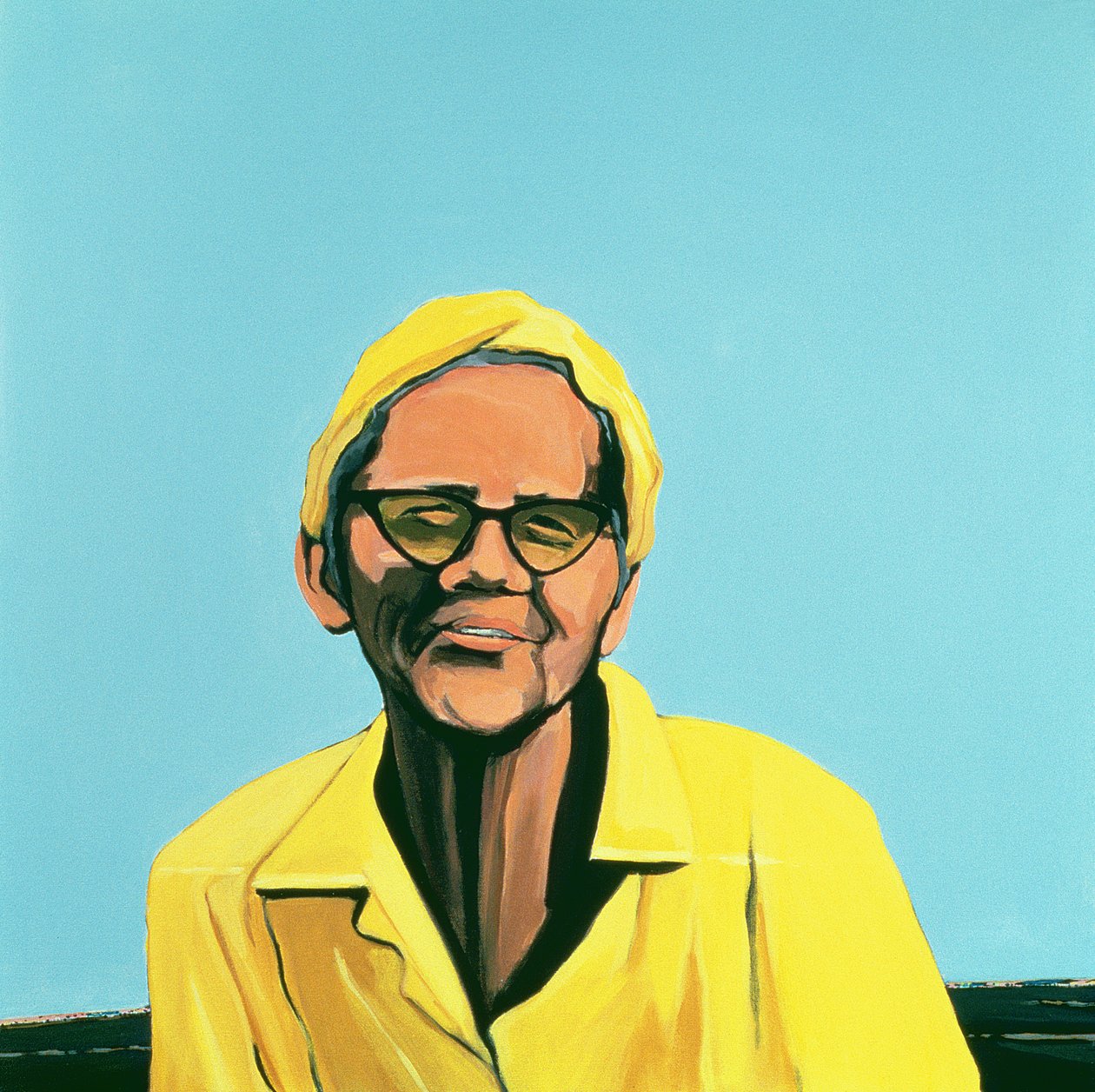Portret kubański #13, 1996 (akryl na płótnie) autorstwa Marjorie Weiss