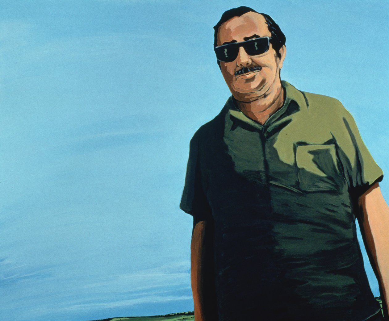 Portret kubański, 1996 (akryl na płótnie) autorstwa Marjorie Weiss