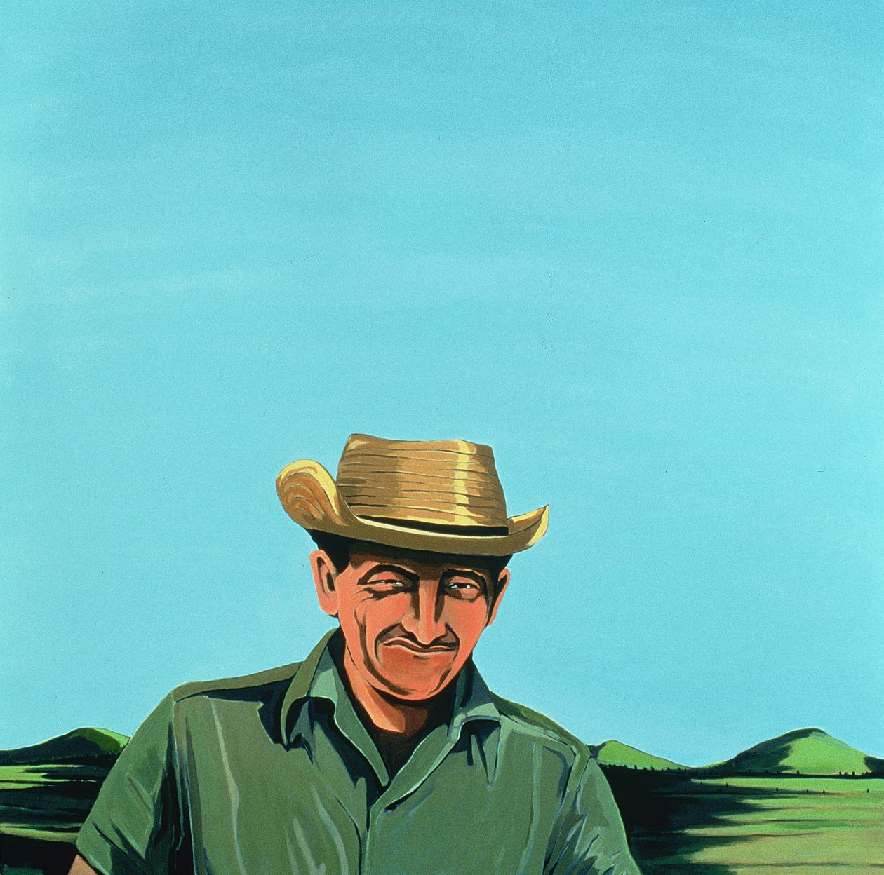 Portret kubański #3, 1996 (akryl na płótnie) autorstwa Marjorie Weiss