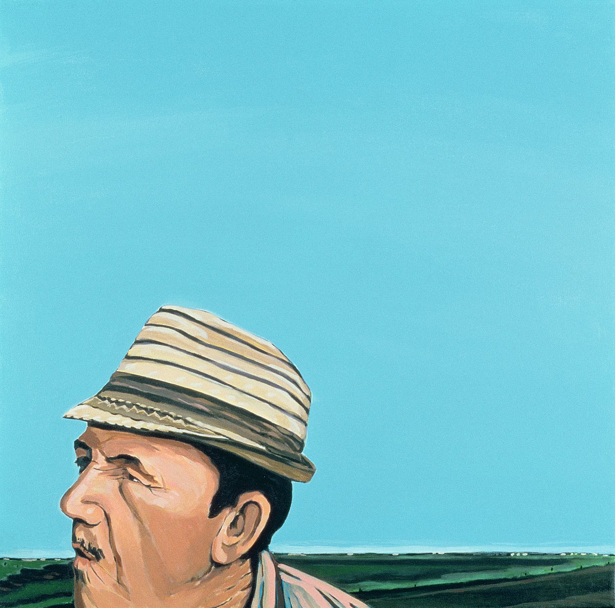 Portret kubański #8, 1996 (akryl na płótnie) autorstwa Marjorie Weiss