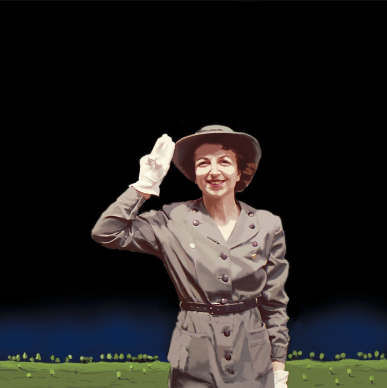 Lider harcerski, 2008 (akryl na płótnie) autorstwa Marjorie Weiss