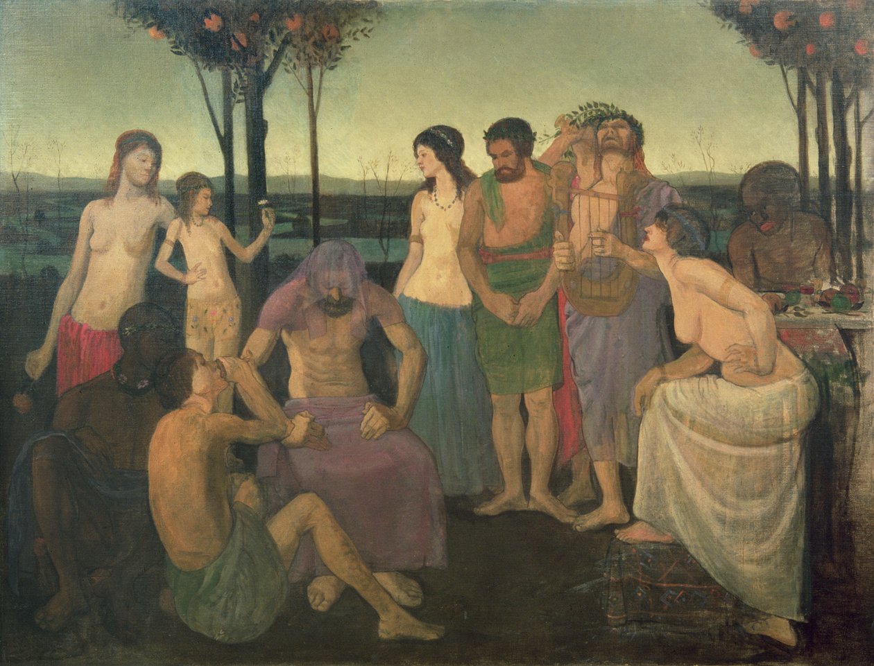 Alegoria, ok. 1910 autorstwa Mark Gertler