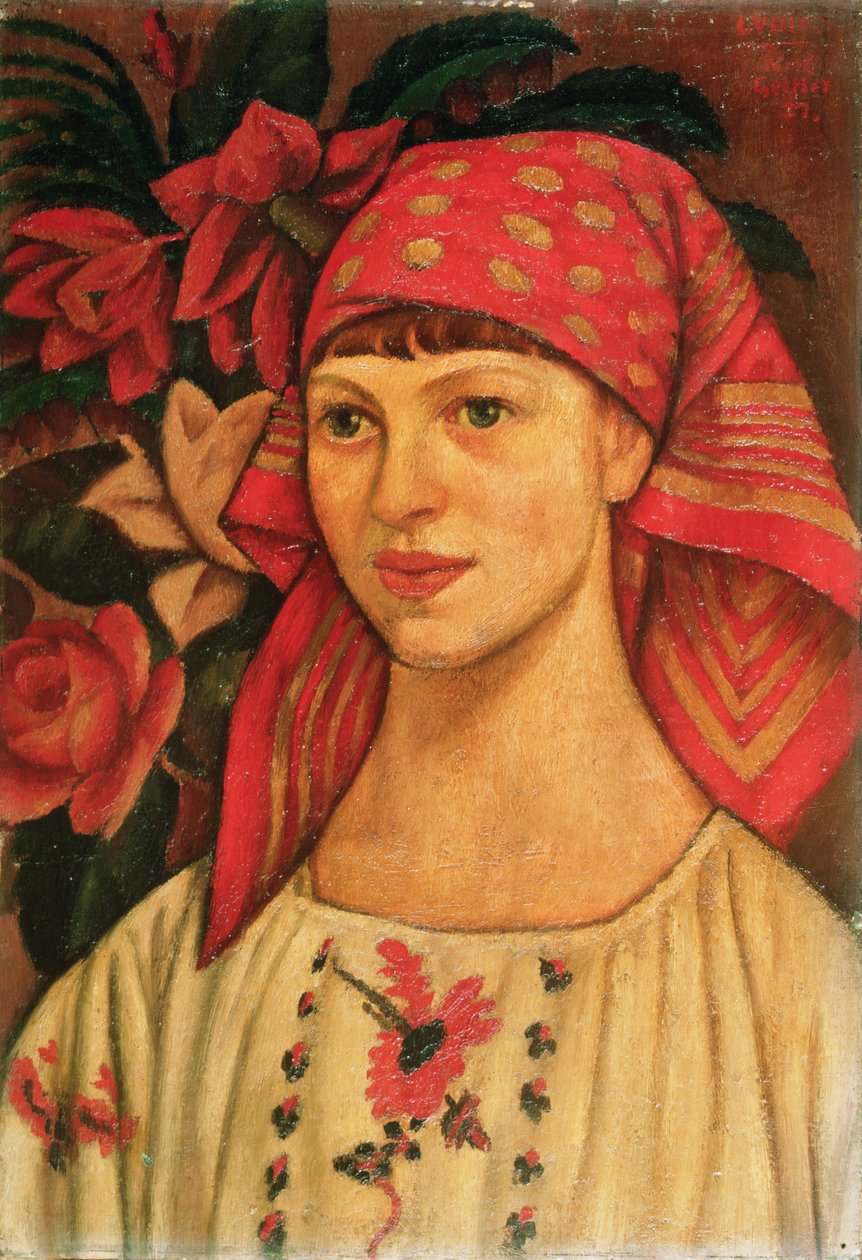 Portret Lydii Sherwood, 1907 autorstwa Mark Gertler