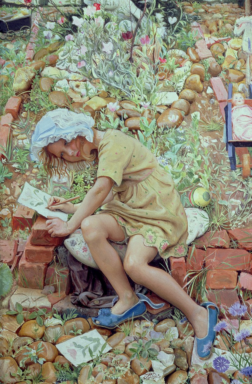 Molly w ogrodzie, 1930 autorstwa Mark Lancelot Symons