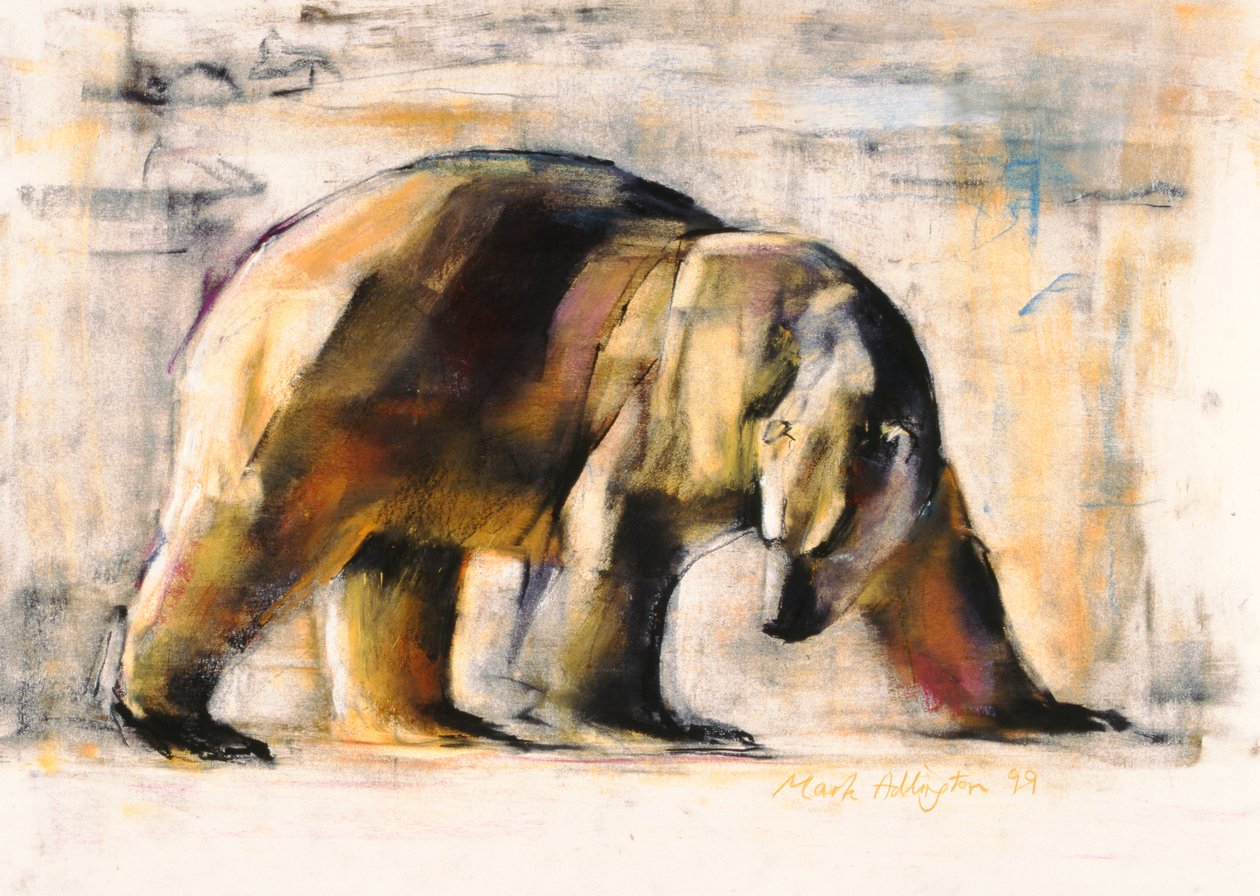 Arctic, 1999 (węgiel i conte na papierze) autorstwa Mark Adlington