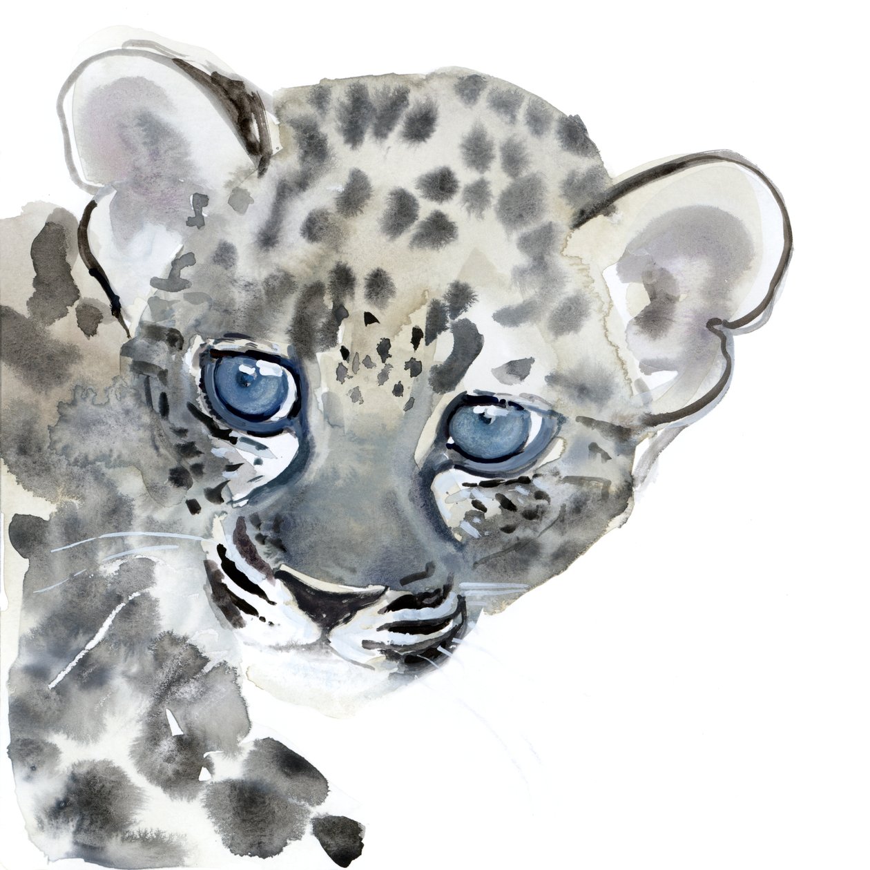 Cub, 2015, (akwarela na papierze) autorstwa Mark Adlington