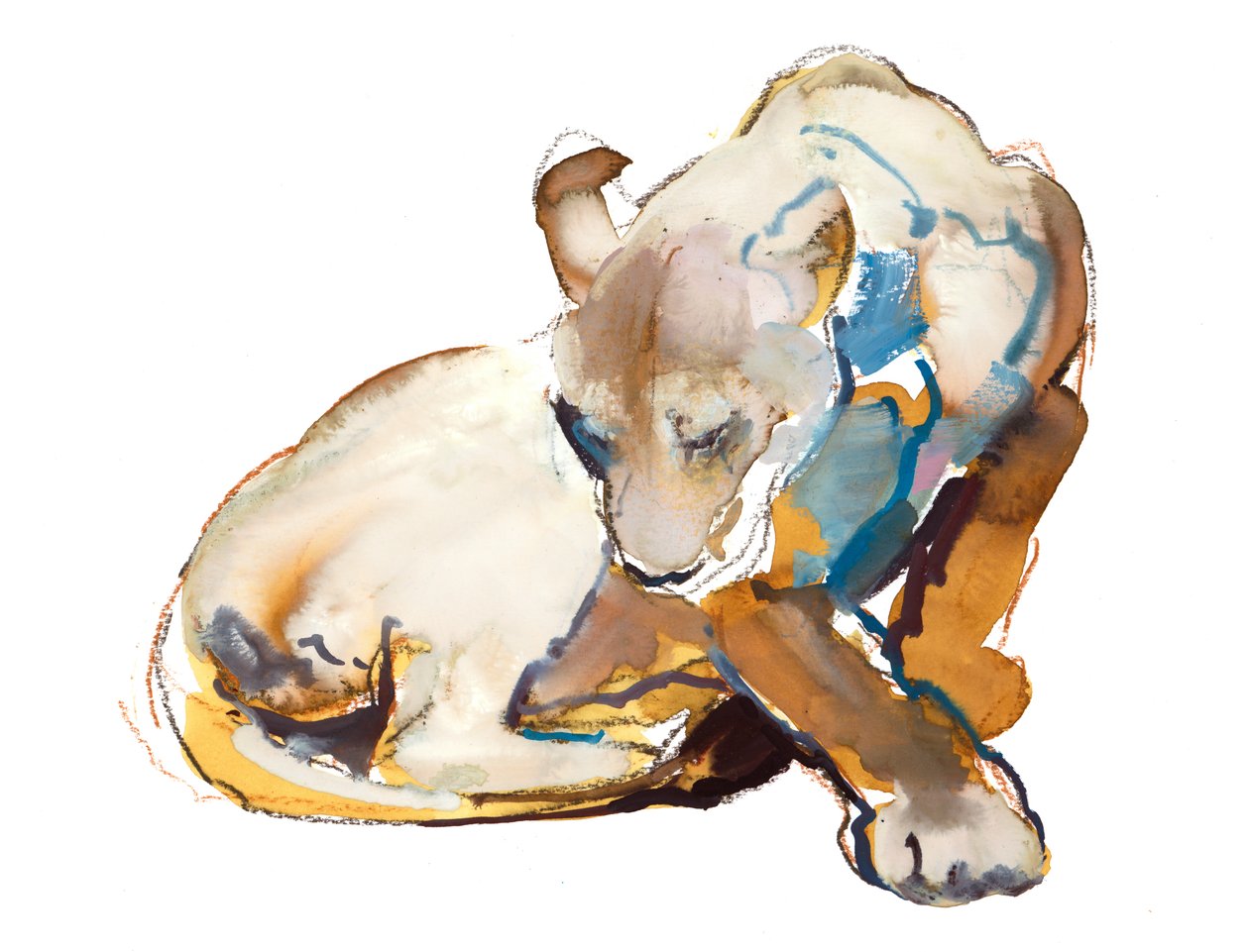 Feline Paint (lwica), 2020 autorstwa Mark Adlington