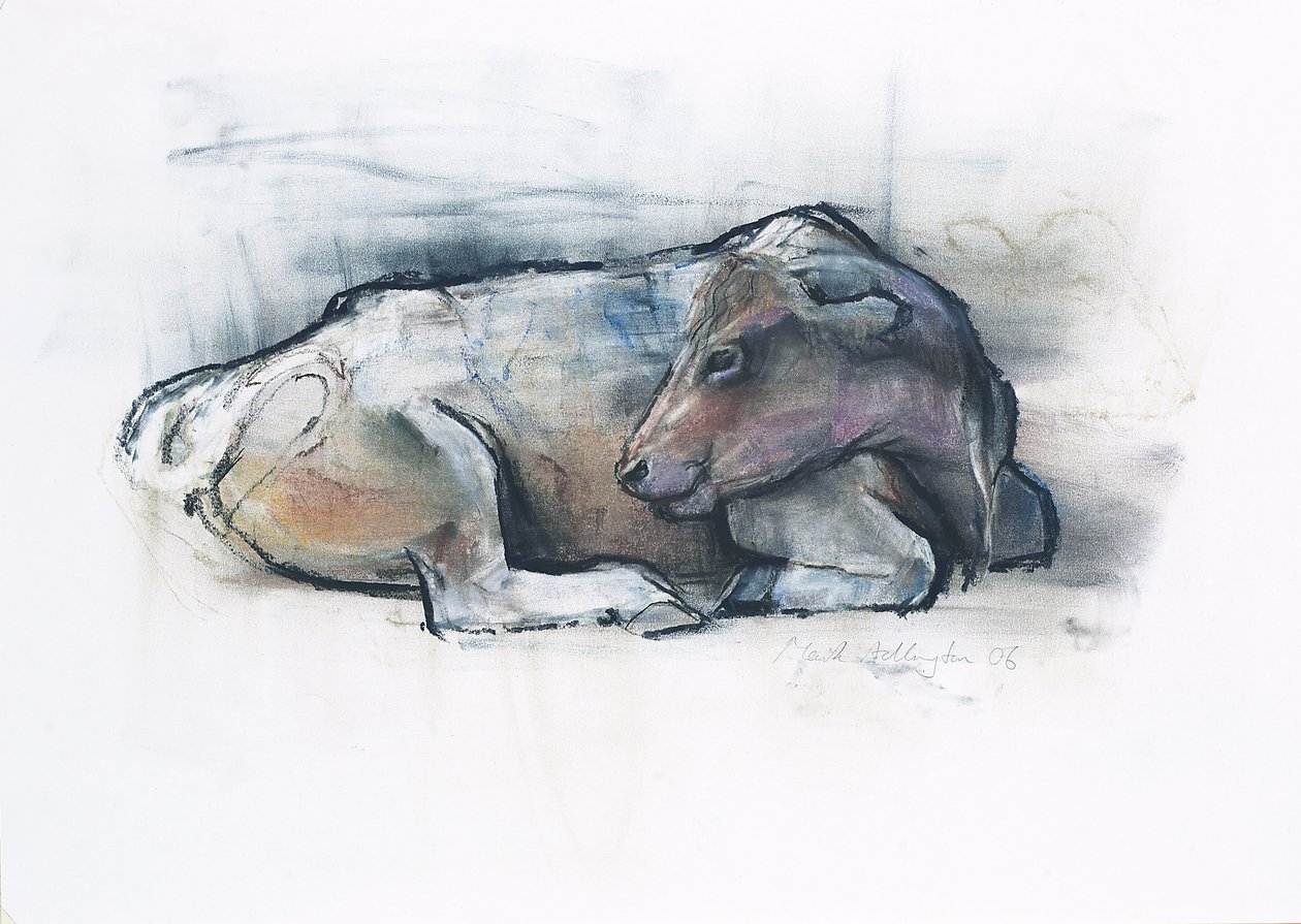 Galloway, 2006 (węgiel drzewny i conte na papierze) autorstwa Mark Adlington