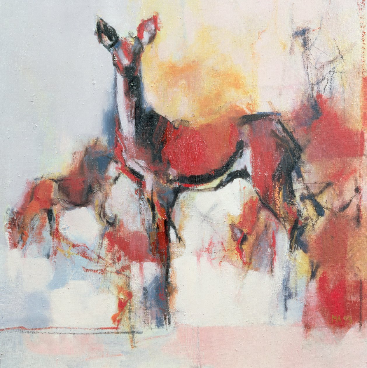 Łapy zimą, 1995 autorstwa Mark Adlington