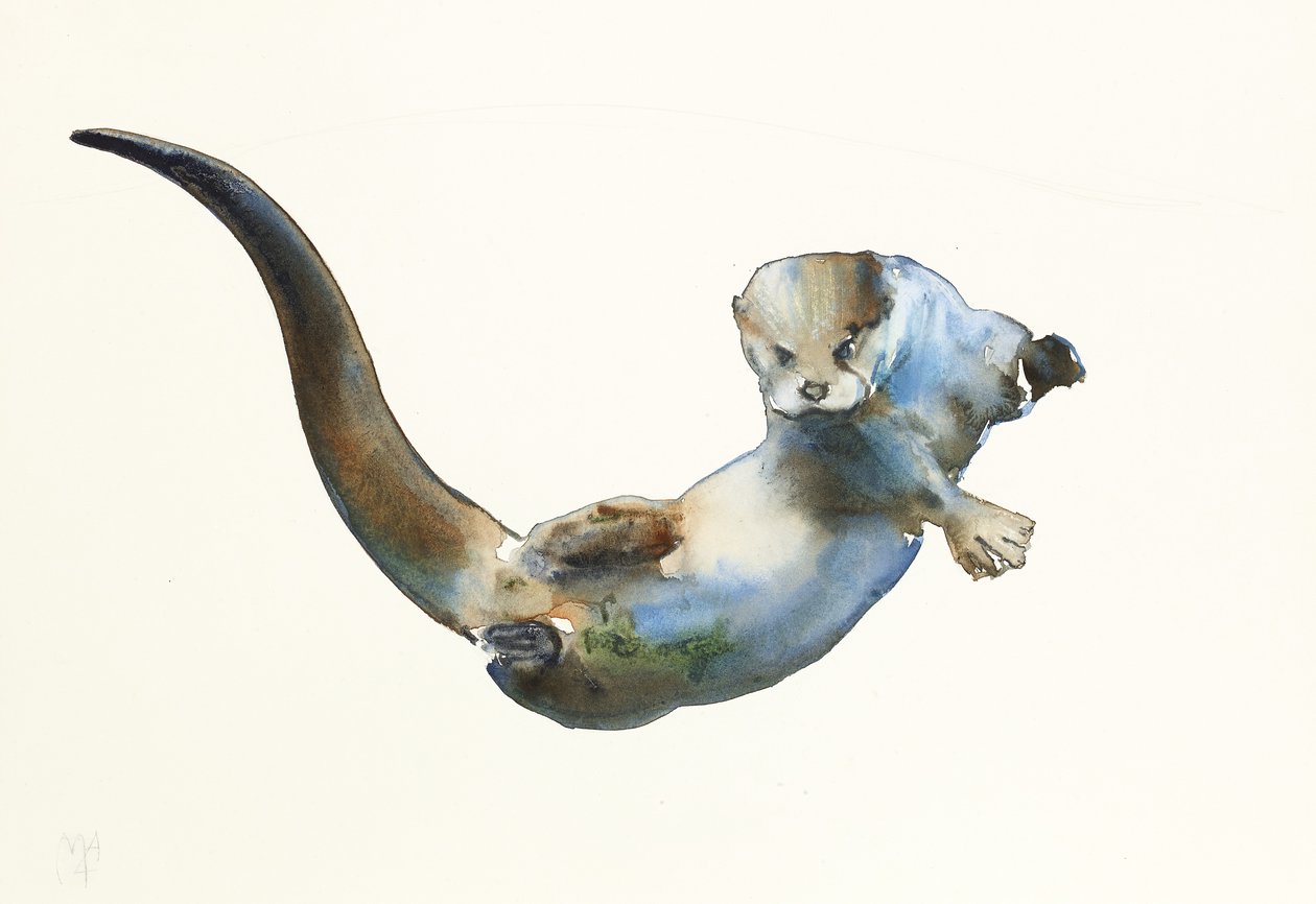 Hunter, 2014, (akwarela na papierze) autorstwa Mark Adlington