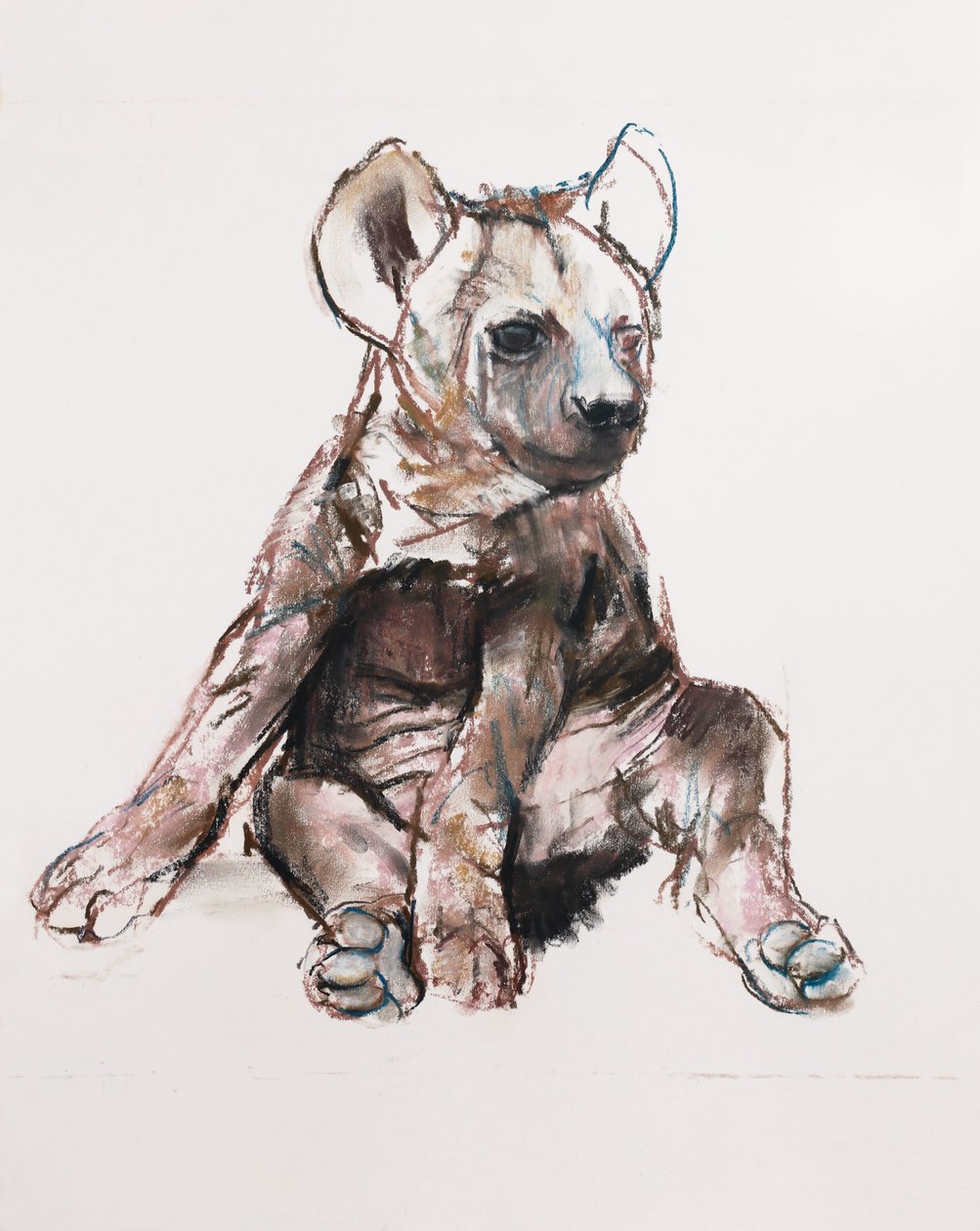 Hyaena Pup (siedząc), 2019 autorstwa Mark Adlington