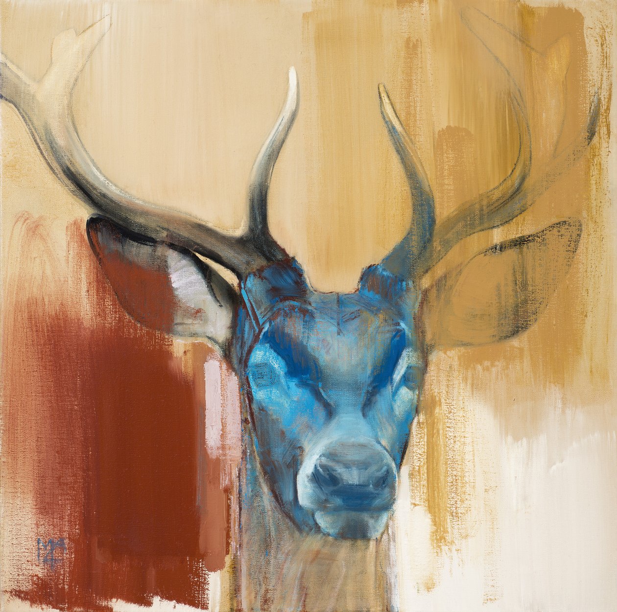 Maska (młody jeleń), 2014 autorstwa Mark Adlington