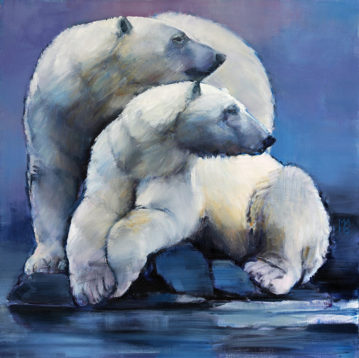 Księżycowe Niedźwiedzie, 2016 autorstwa Mark Adlington