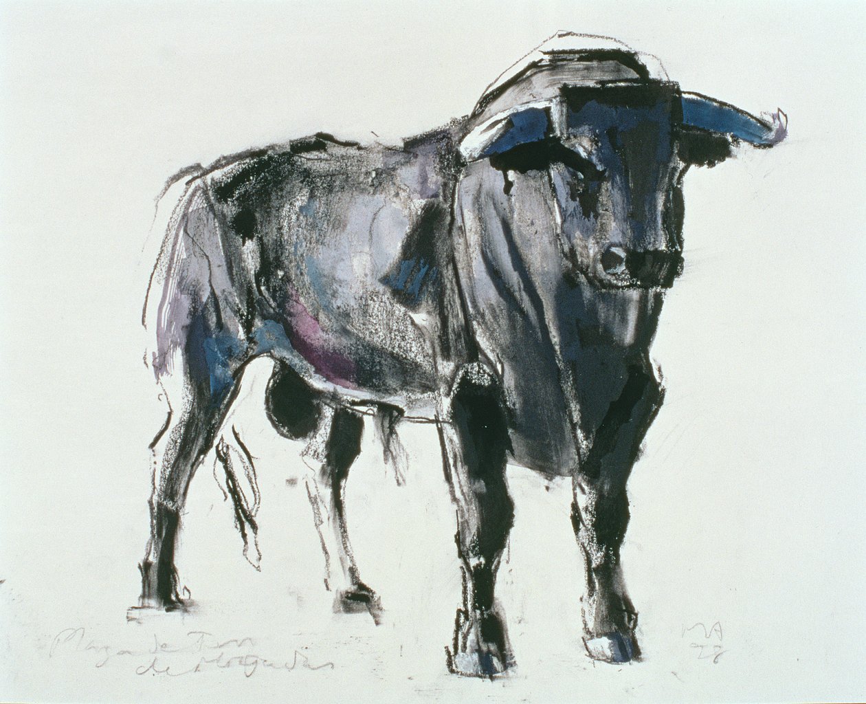 Plaza de Toros de Miajadas, 1998 (media mieszane na papierze) autorstwa Mark Adlington