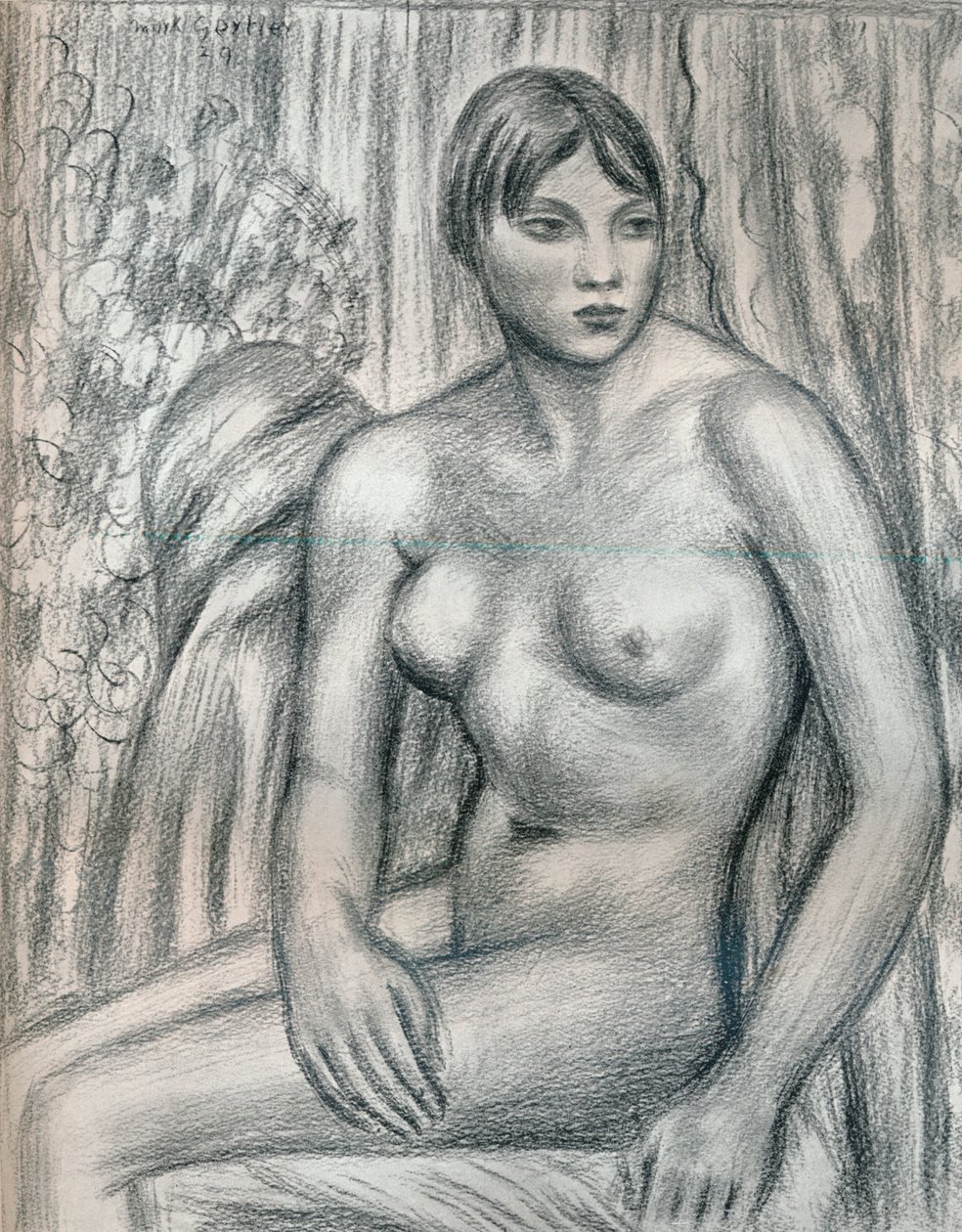Studium aktu, XX wiek 1932 autorstwa Mark Gertler