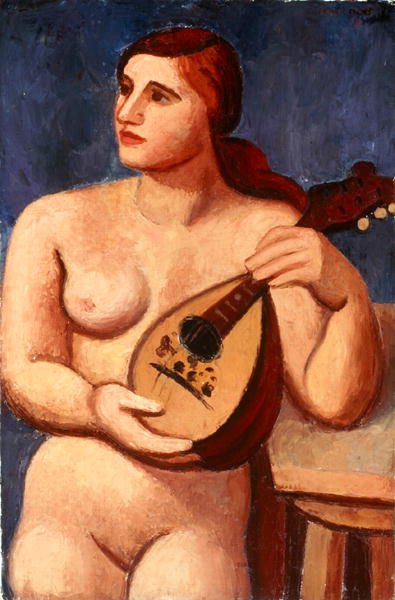 Akt z Mandoliną autorstwa Mark Gertler