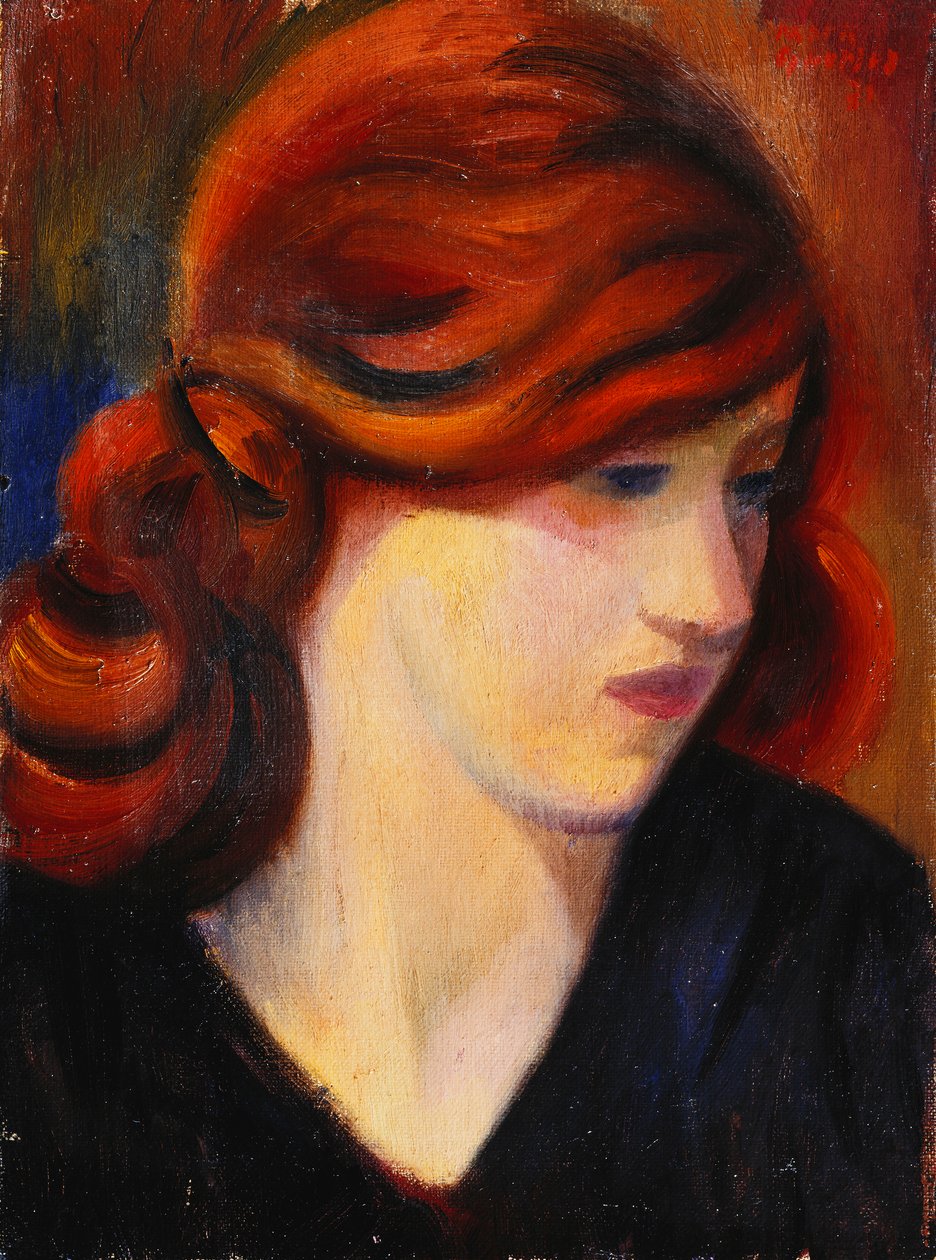 Portret młodej dziewczyny autorstwa Mark Gertler