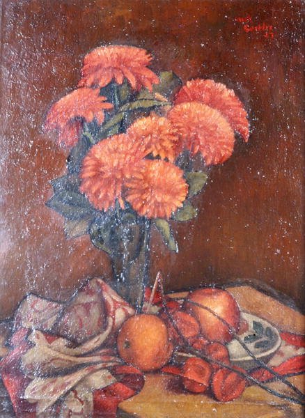 Martwa natura z chryzantemami autorstwa Mark Gertler