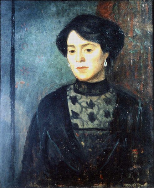 Siostra Artysty, Zofia, ok. 1911 (olej na płótnie) autorstwa Mark Gertler