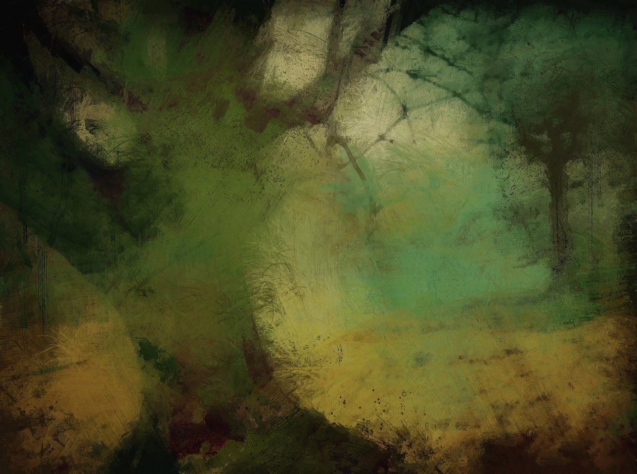 Listopadowy poranek w opactwie Calke (mixed media) autorstwa Mark Gordon