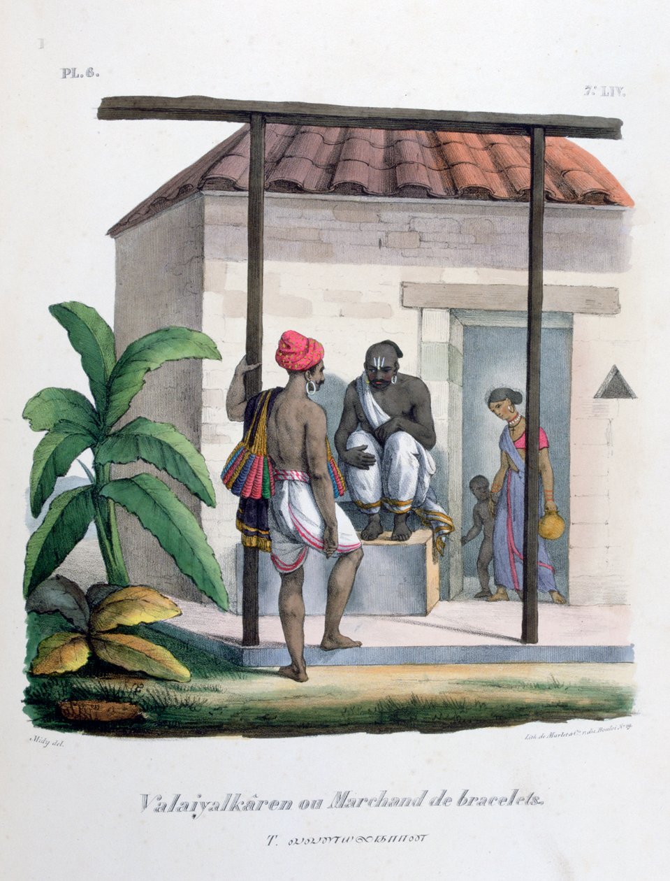 Sprzedawca bransoletek, 1828 autorstwa Marlet et Cie