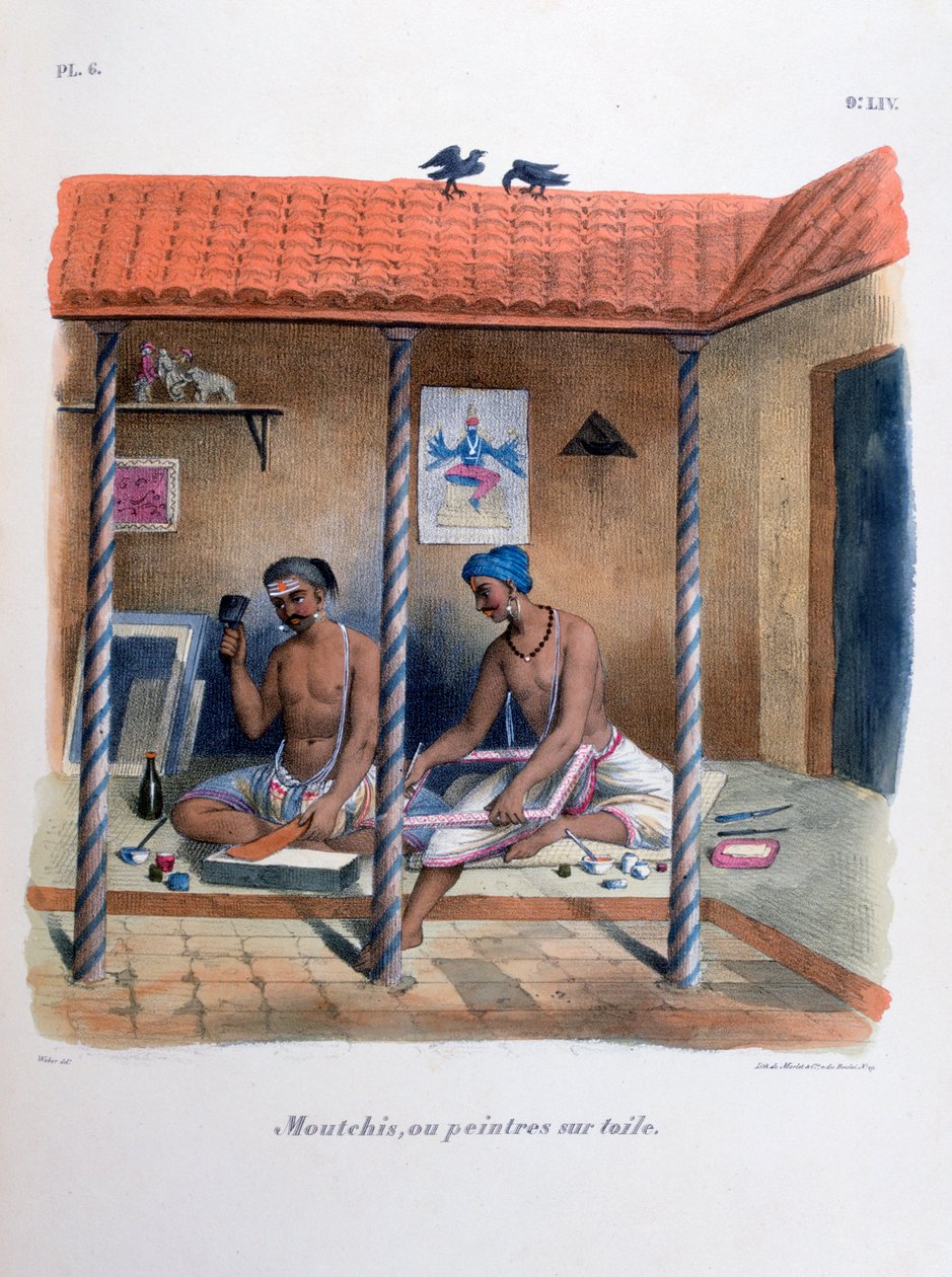 Malarze tkanin, 1828 autorstwa Marlet et Cie