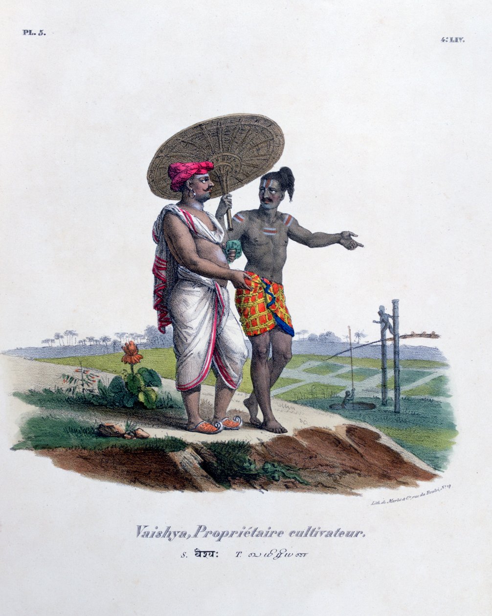 Właściciel gospodarstwa, 1828 autorstwa Marlet et Cie
