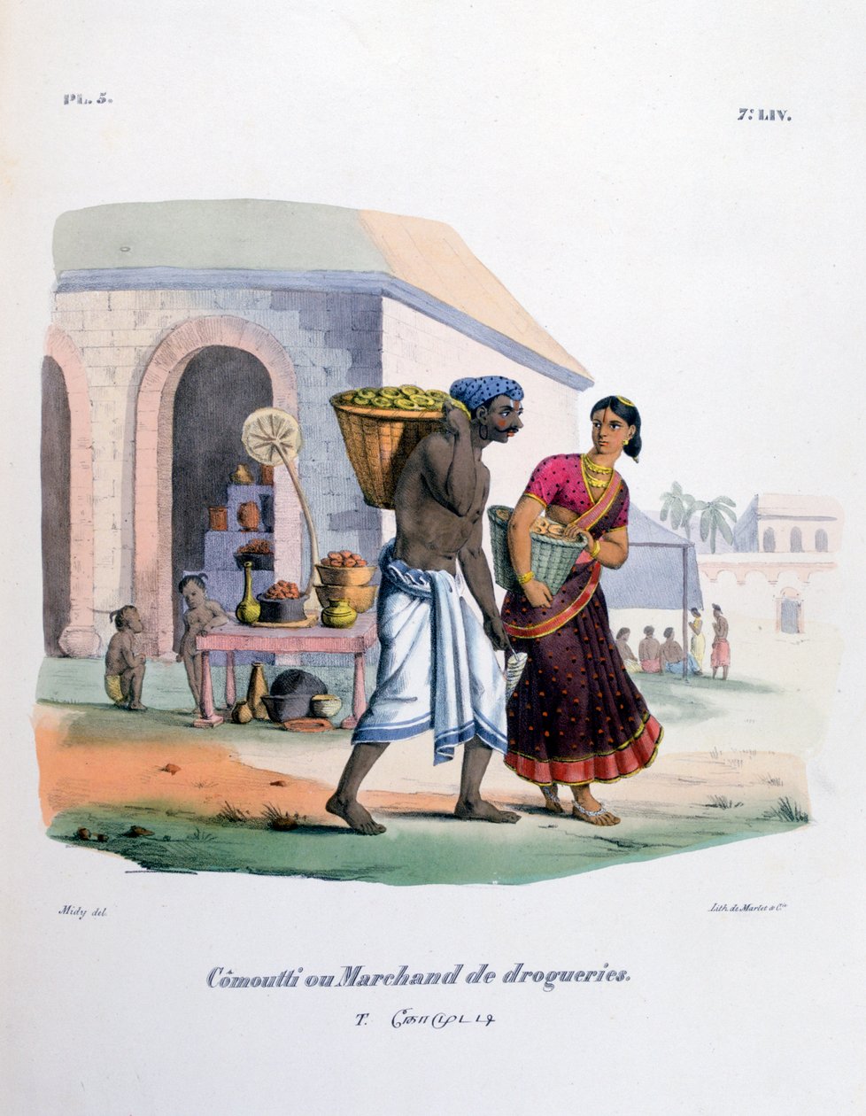 Sprzedawca sprzętu, 1828 autorstwa Marlet et Cie