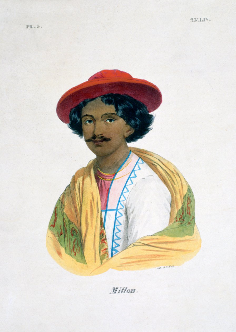 Indianin, XIX wiek autorstwa Marlet et Cie
