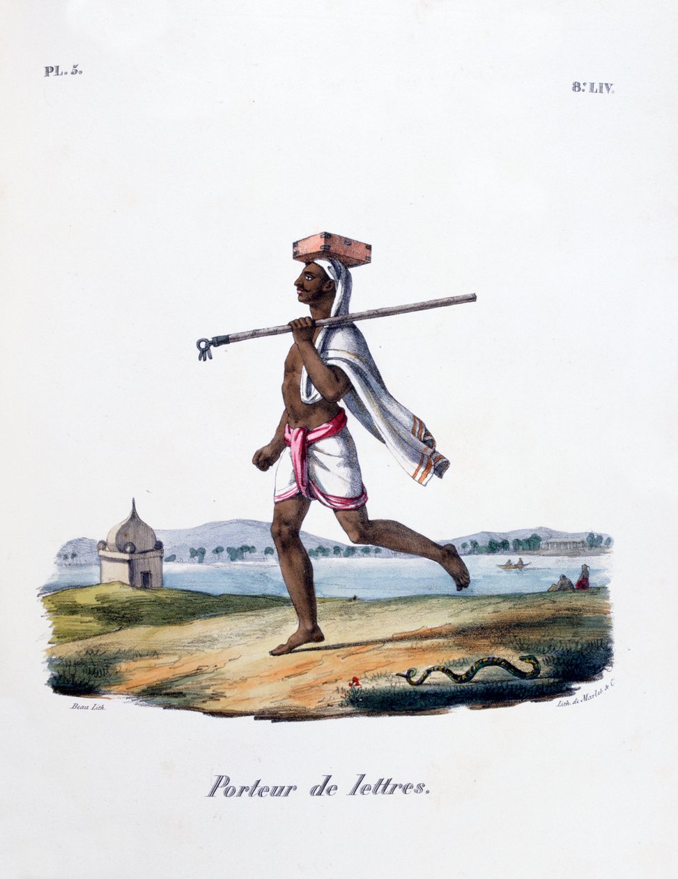 Listonosz, 1828 autorstwa Marlet et Cie