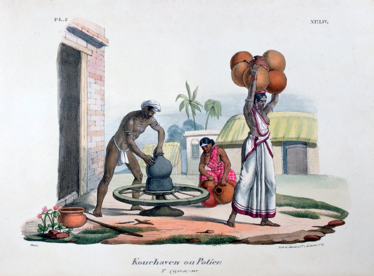 Garncarz, 1828 autorstwa Marlet et Cie