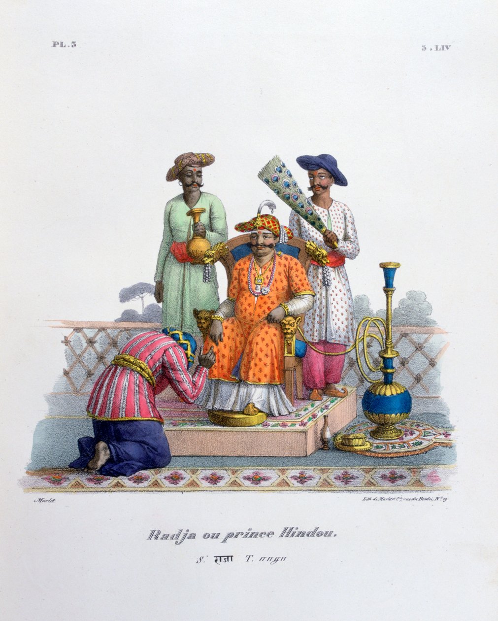 Raja, 1828 autorstwa Marlet et Cie