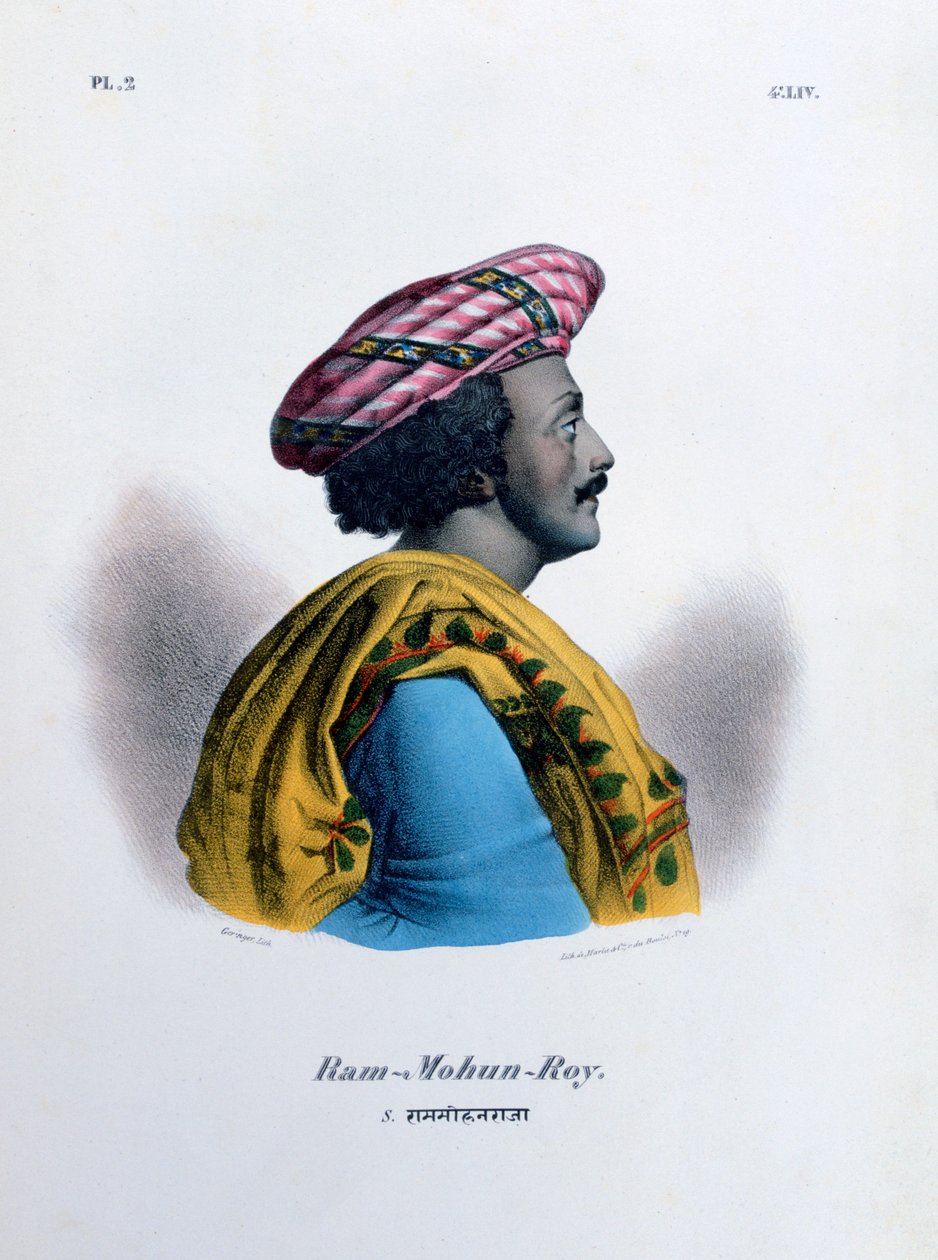 Ram Mohan Roy, założyciel Brahmo Samaj, 1828 autorstwa Marlet et Cie
