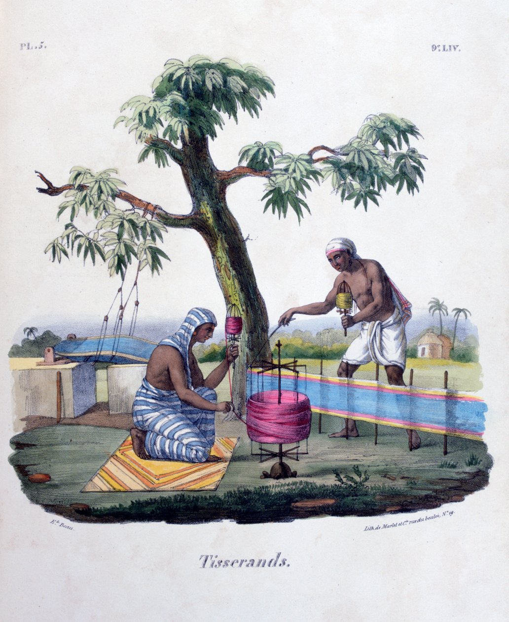 Tkacze, 1828 autorstwa Marlet et Cie