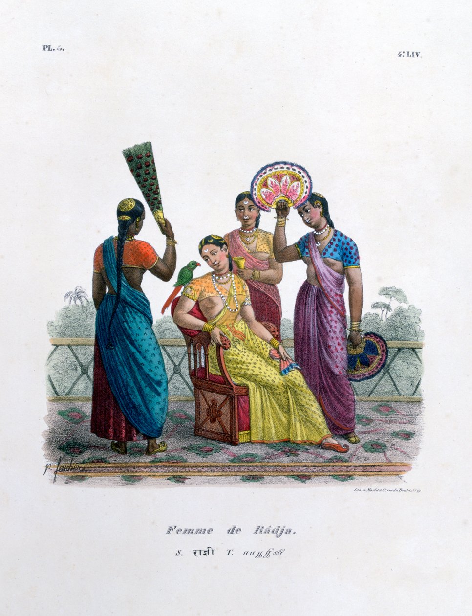 Żona radży, 1828 autorstwa Marlet et Cie