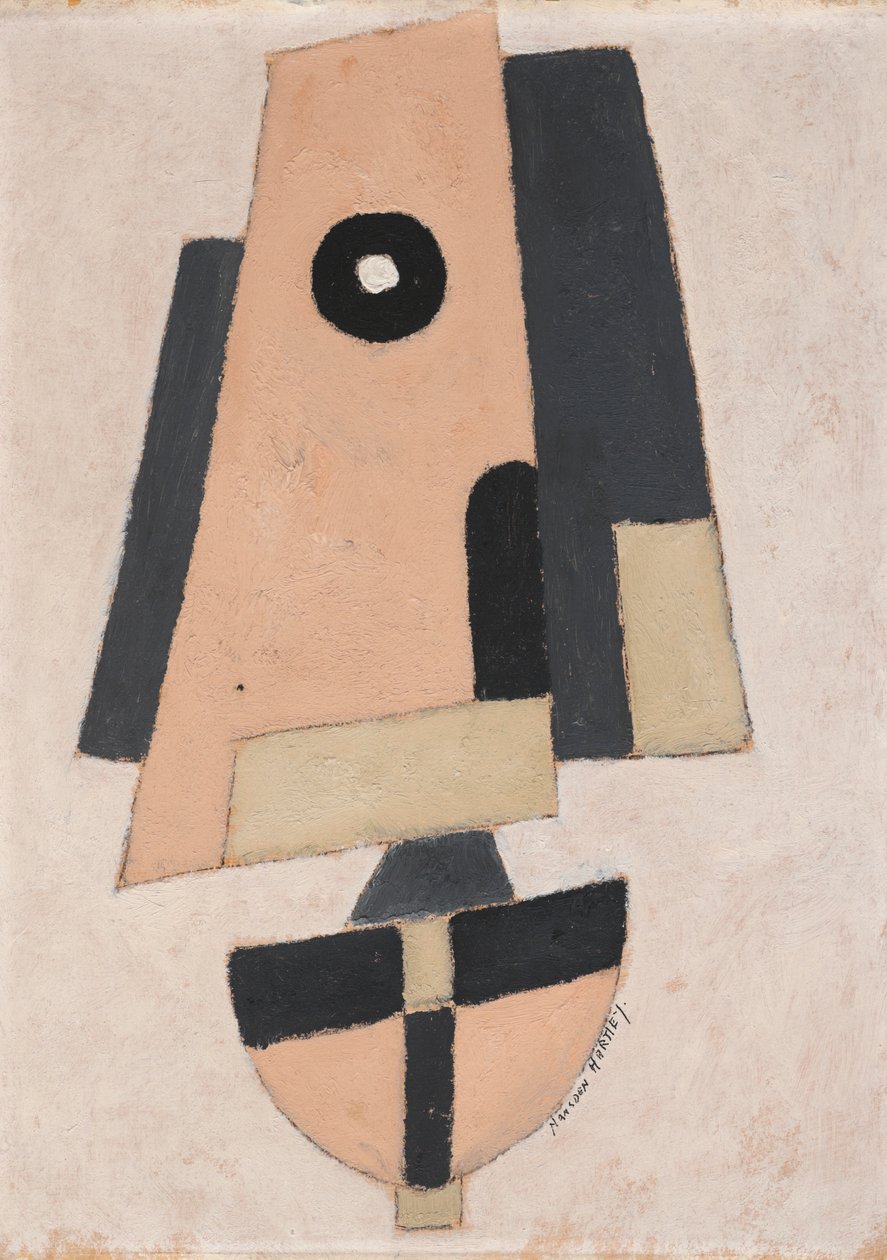 Łódź — różowy i czarny kadłub (patrz 165324) autorstwa Marsden Hartley