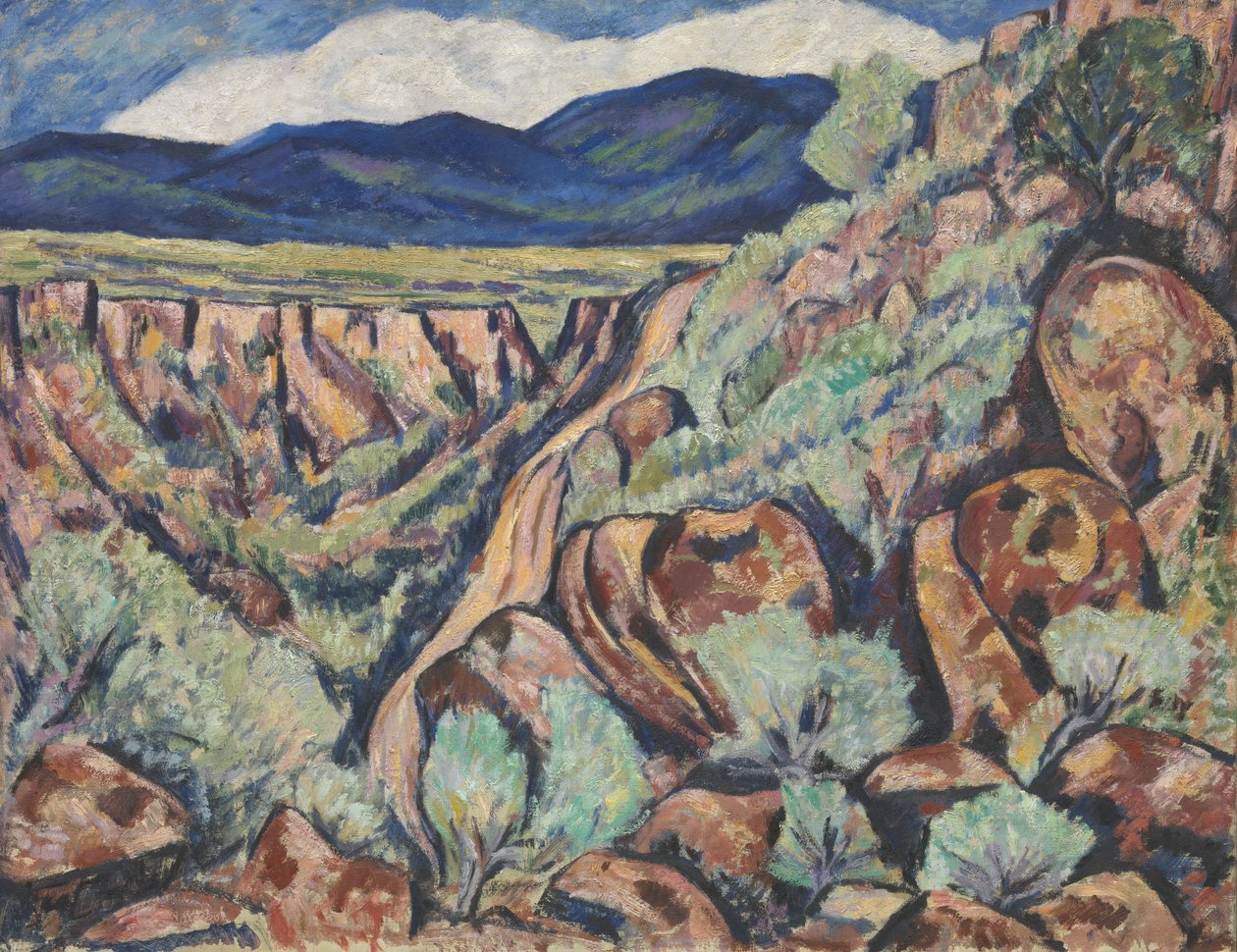 Krajobraz, Nowy Meksyk, 1919-20 autorstwa Marsden Hartley