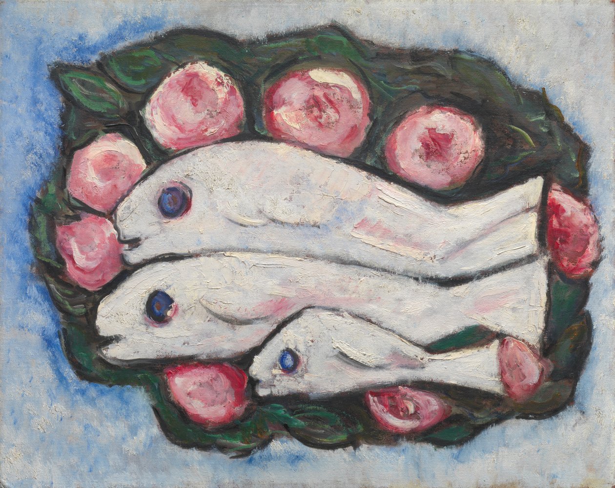 Bankiet w ciszy, 1935-36 (olej na płótnie) autorstwa Marsden Hartley