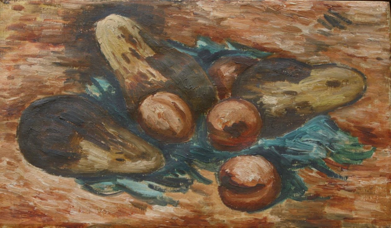 Bakłażany i Granaty autorstwa Marsden Hartley