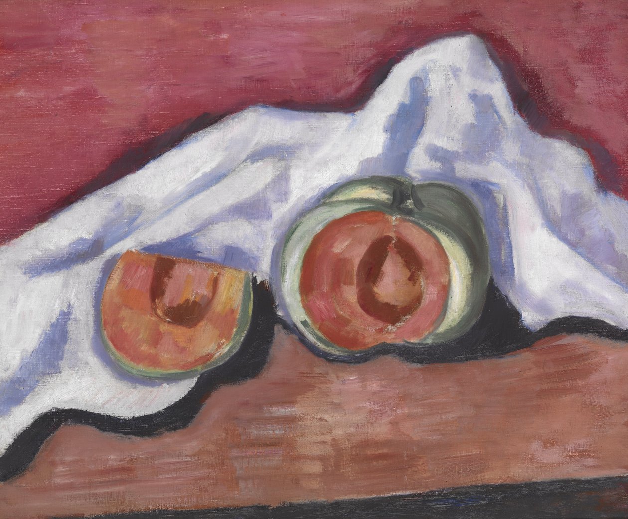Melony, ok. 1927 r. (olej na płótnie) autorstwa Marsden Hartley