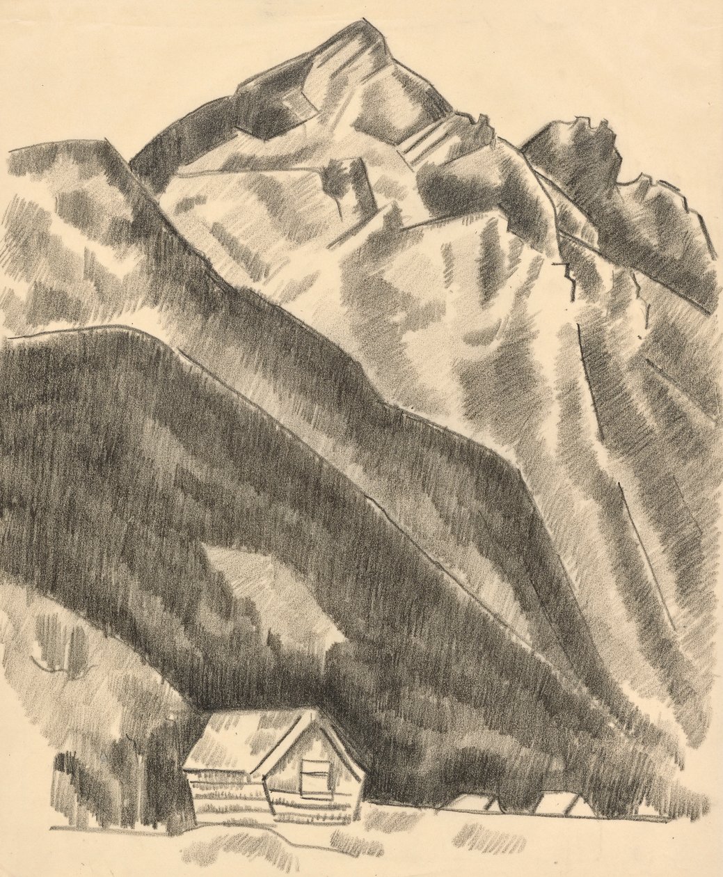 Krajobraz górski (Garmisch Partenkirchen) autorstwa Marsden Hartley