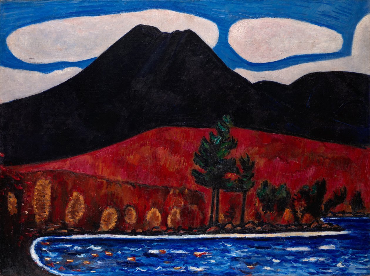 Góra Katahdin (Maine), jesień #2, 1939-40 autorstwa Marsden Hartley