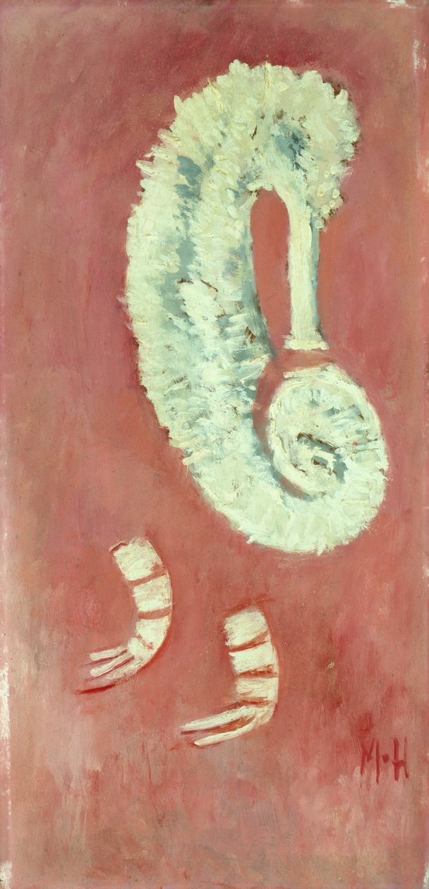 Konik morski i krewetki autorstwa Marsden Hartley