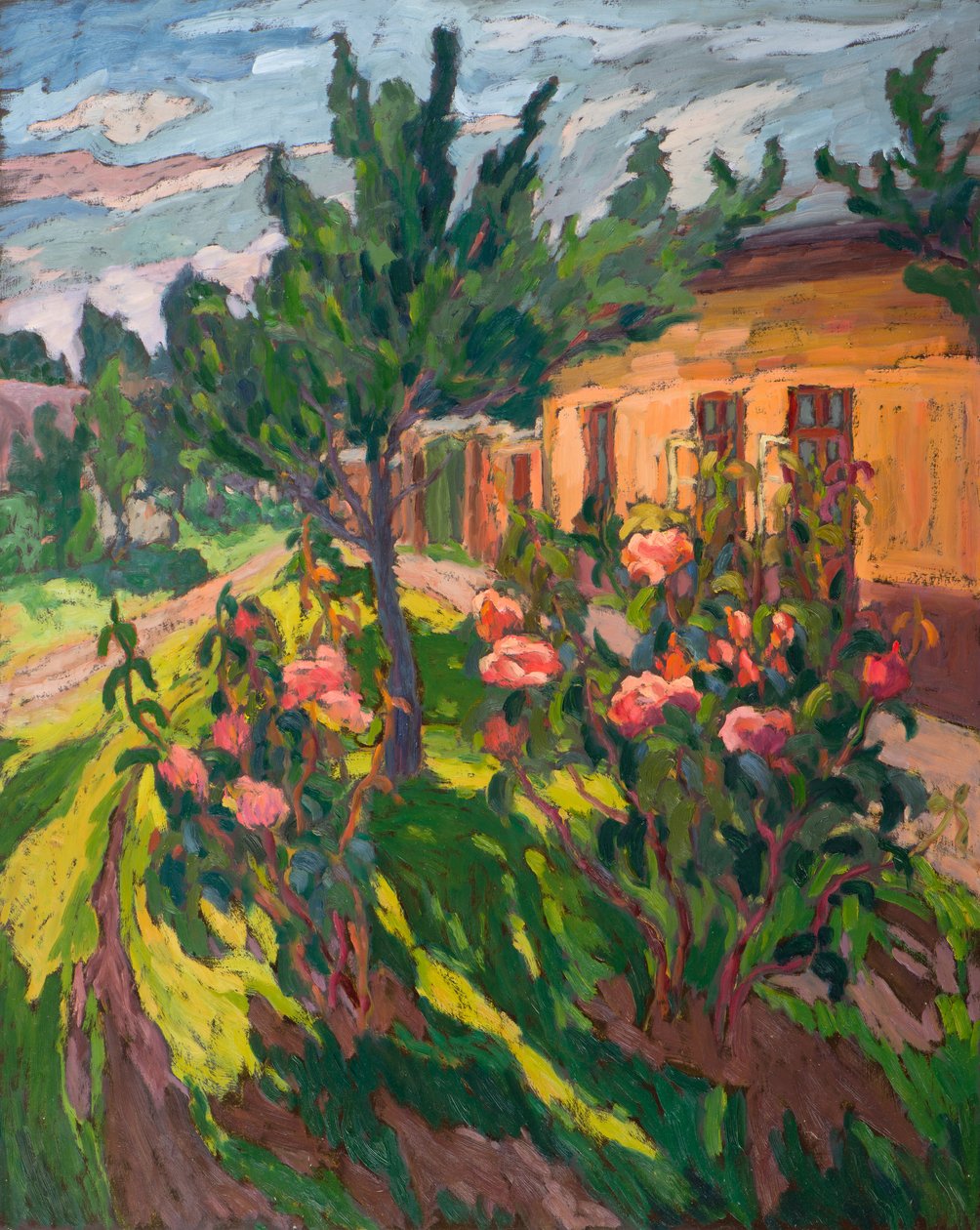 Róże na moim dziedzińcu, 2012 autorstwa Marta Martonfi Benke