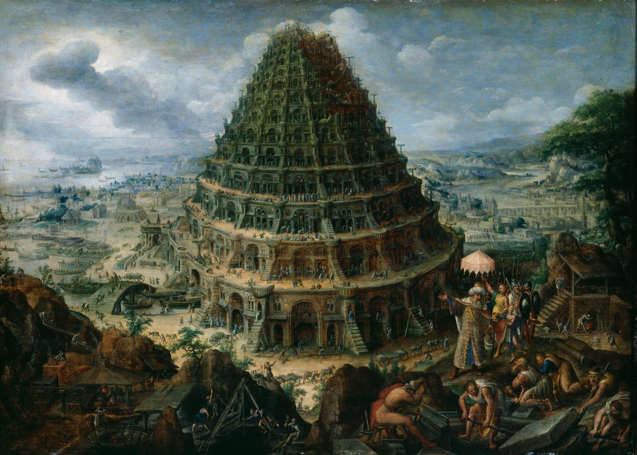Wieża Babel autorstwa Marten van Valckenborch